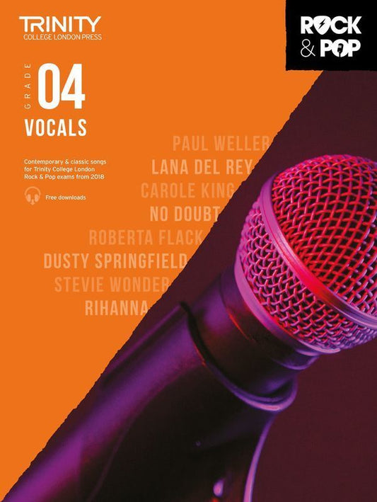 Trinity Rock & Pop Vocals Gr 4 2018