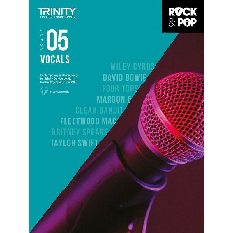 Trinity Rock & Pop Vocals Grade 5 2018 Book