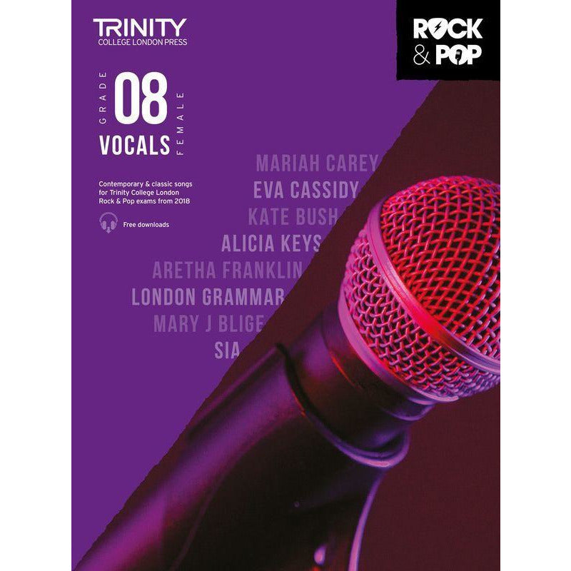 Trinity Rock & Pop Female Vocals Grade 8 2018 Book