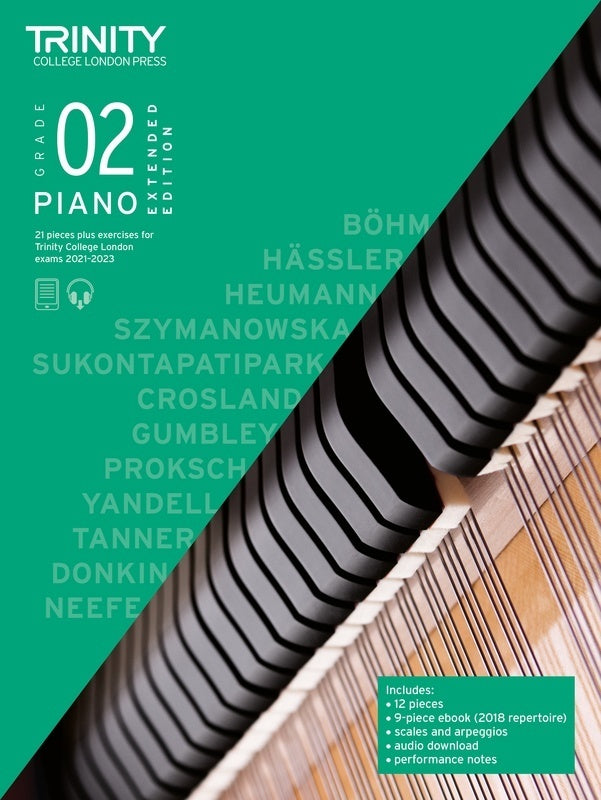 Trinity Piano Pieces & Exercises 2021-23 Gr 2 Extended