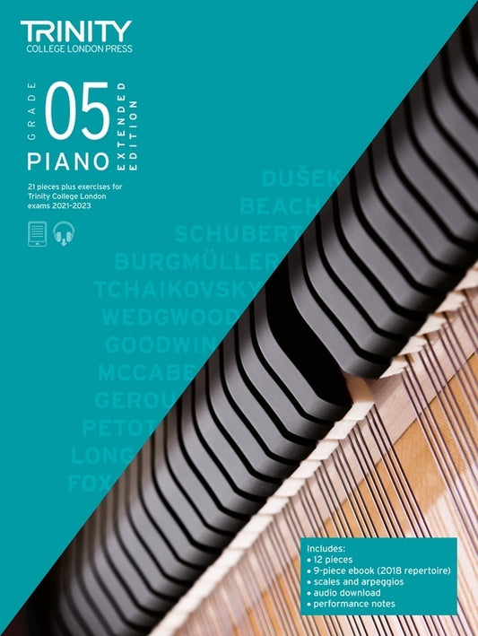 Trinity Piano Pieces & Exercises 2021-23 Gr 5 Extended