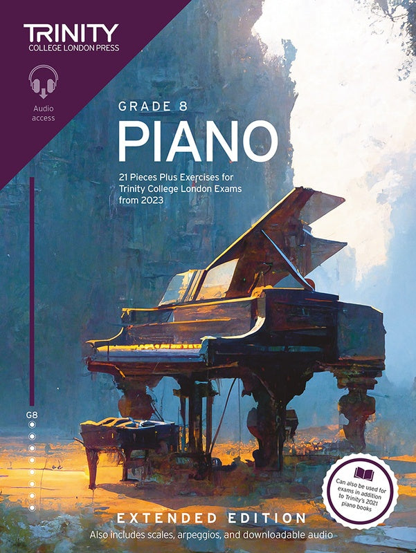 Trinity Piano Exam Pieces & Exercises 2023 Gr 8 Extended Ola