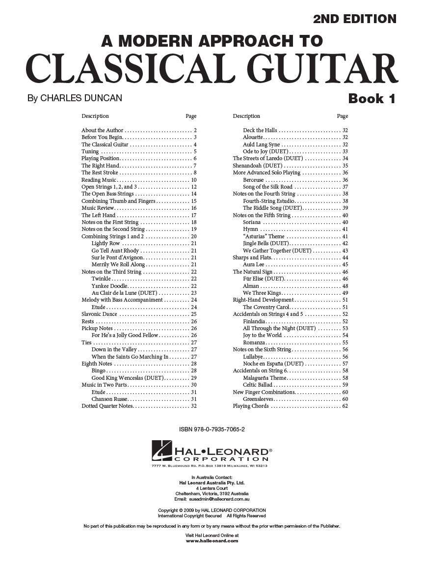 Modern Approach To Classical Guitar Book 1 - Second Edition & Folk