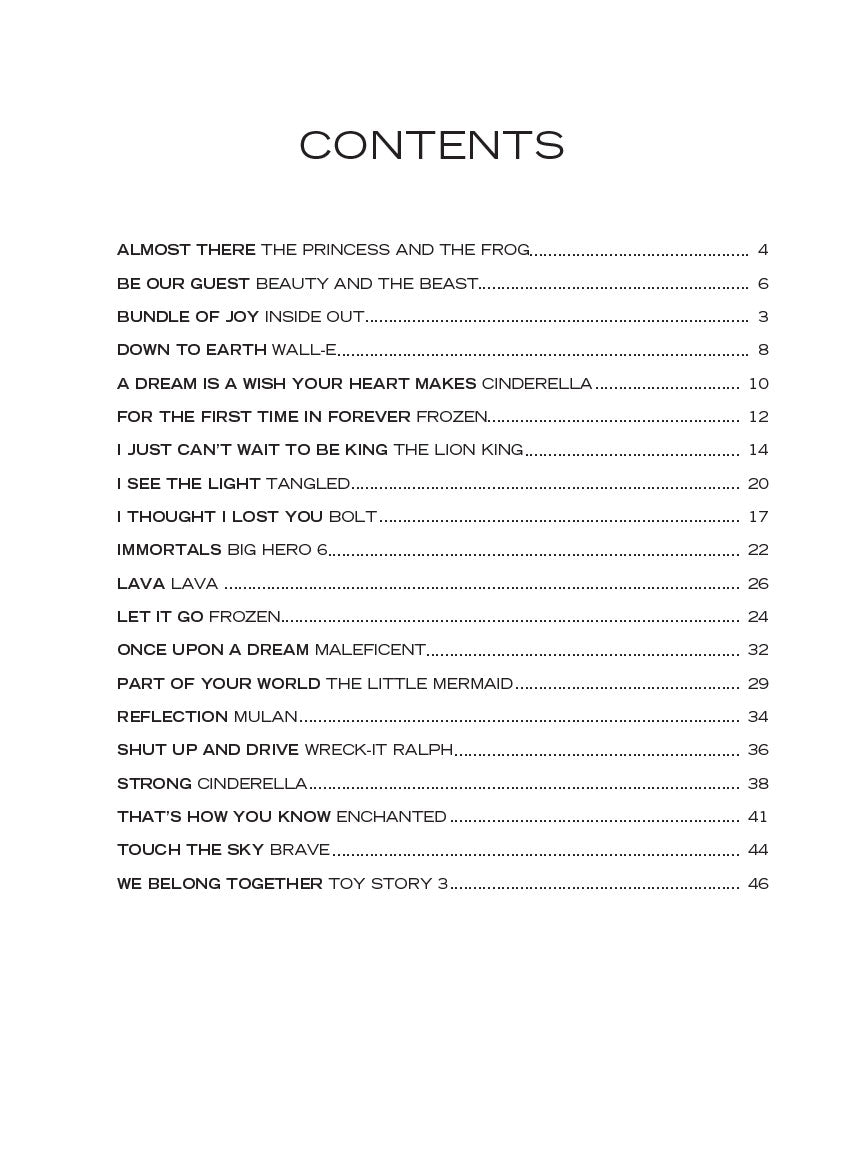 Disney Hits Book - Really Easy Piano