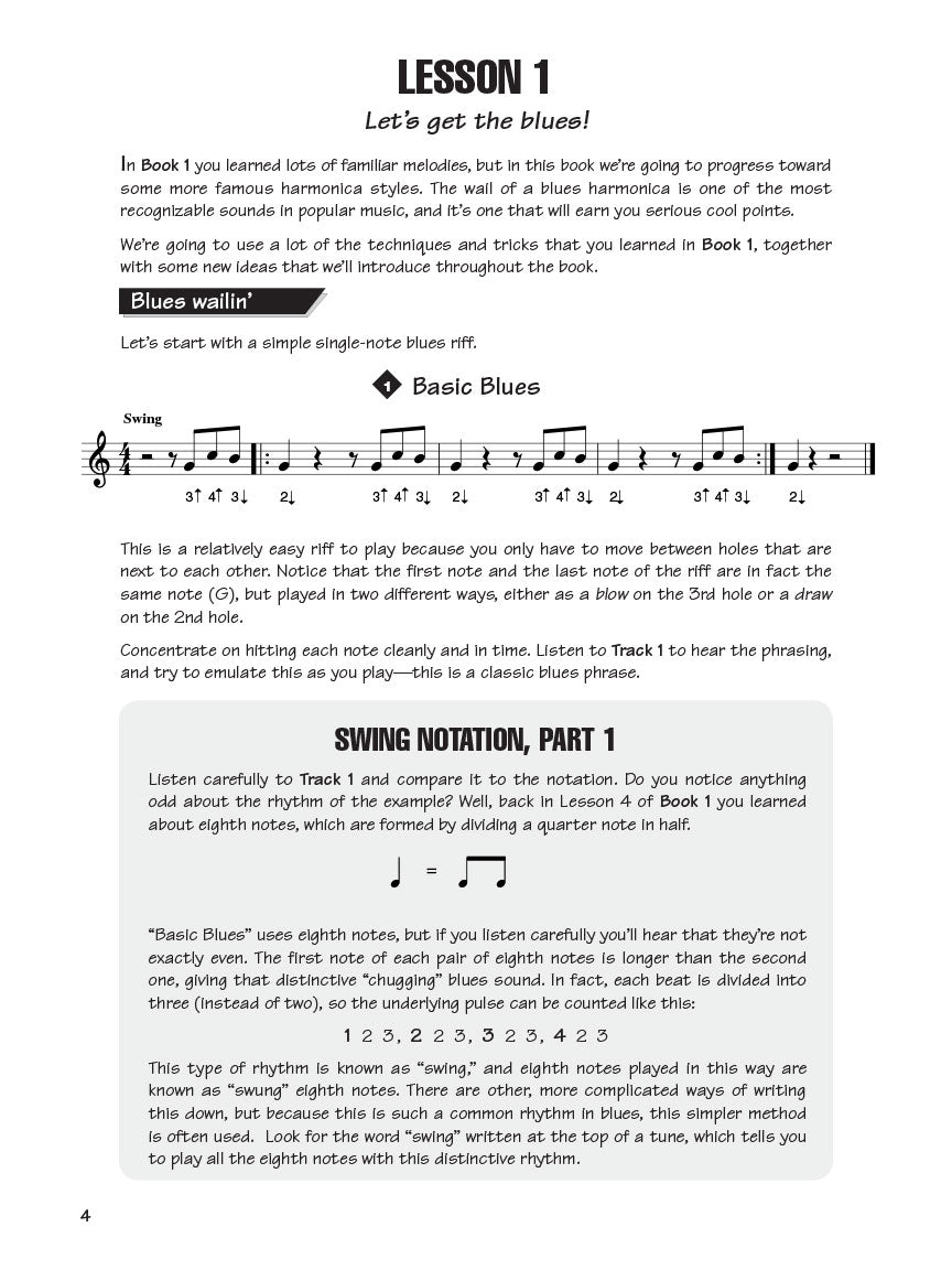 FastTrack Harmonica Method Book 2 (Book/Ola)