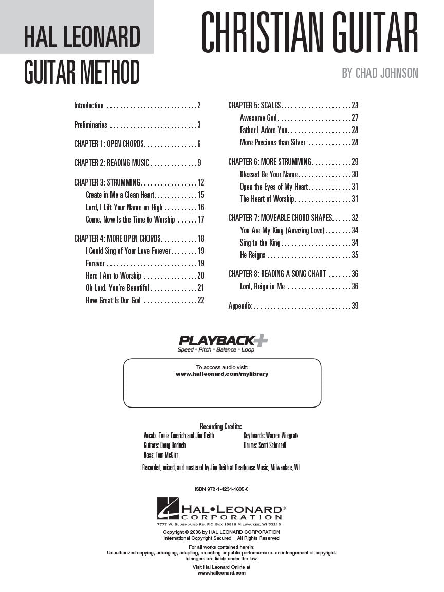 Hal Leonard Guitar Method - Christian Guitar Book 1 (Book/Ola)