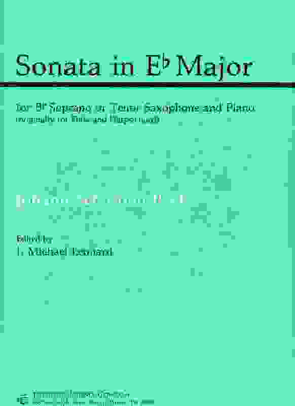 Bach - Sonata E Flat Arr Leonard Sop Or Ten Sax/Pno