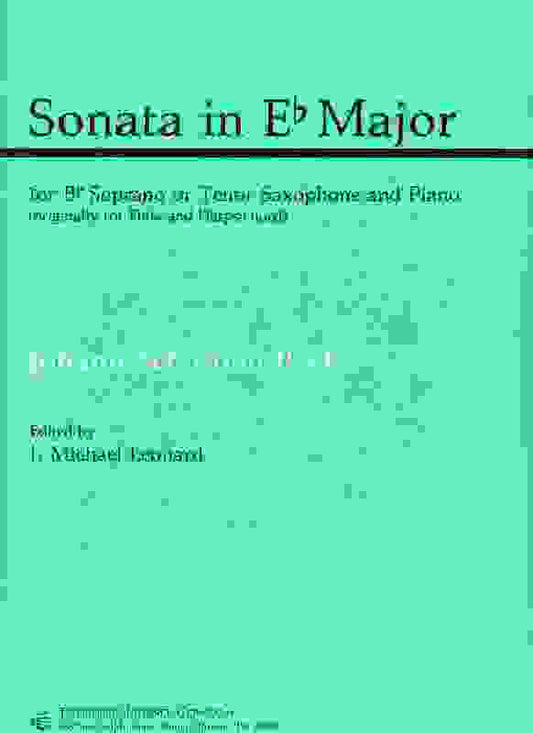 Bach - Sonata E Flat Arr Leonard Sop Or Ten Sax/Pno