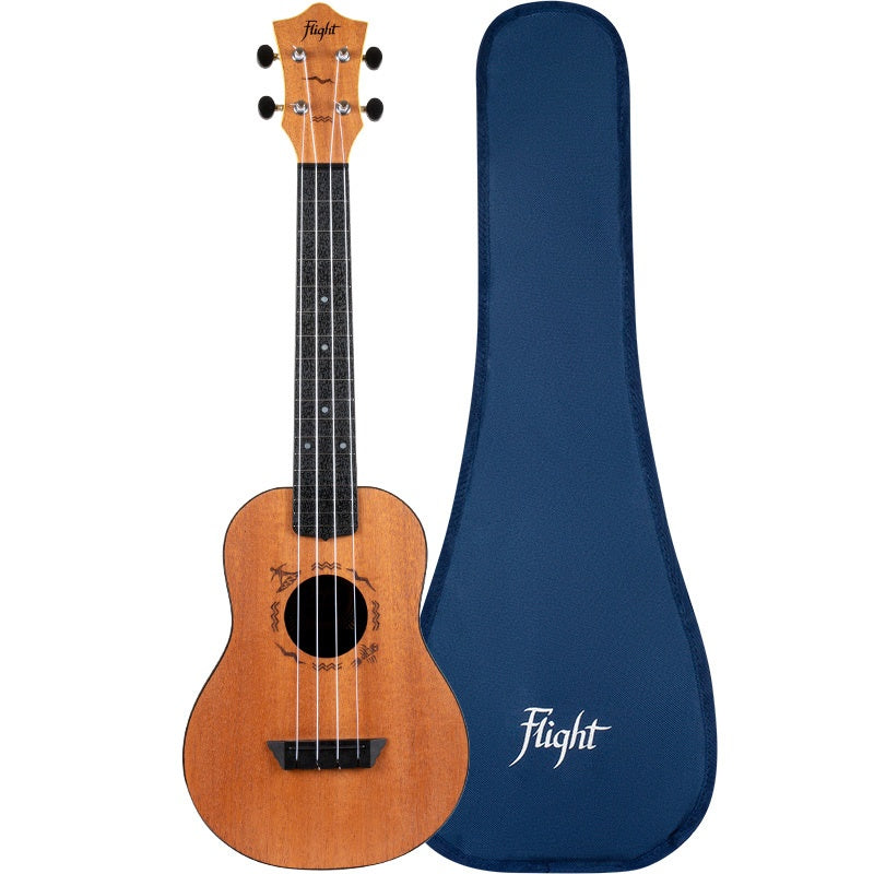 FLIGHT TUC-53 MAHOGANY TRAVEL CONCERT UKULELE