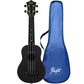 FLIGHT TUS35E ELECTRO-ACOUSTIC BLACK TRAVEL SOPRANO UKE