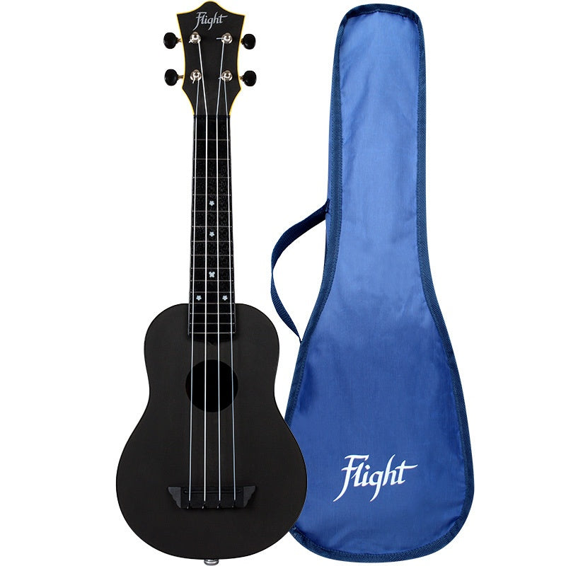 FLIGHT TUS35E ELECTRO-ACOUSTIC BLACK TRAVEL SOPRANO UKE