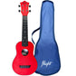 FLIGHT TUS35 ABS TRAVEL SOPRANO UKULELE RED