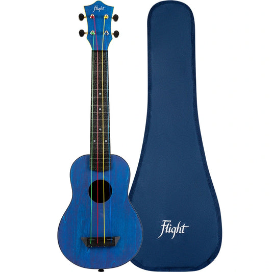 Flight Tusl-Kidz Acacia Concert Scale Soprano Travel Ukulele - Dark Blue