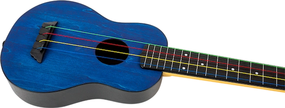 Flight Tusl-Kidz Acacia Concert Scale Soprano Travel Ukulele - Dark Blue
