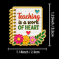 Sundry & Sound Co- Teaching Is a Work of Heart Notebook Enamel Pin