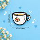 Sundry & Sound Co- Mini White Teacup Enamel Pin