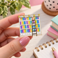 Colorful Bookshelf Staircase Enamel Pin (4cm)