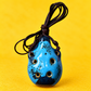 Mini Ceramic 6-Hole Ocarina with Neck Cord and Bag – Blue