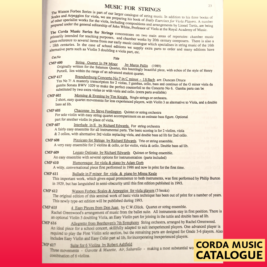 Watson Forbes - A Book of Daily Exercises for Viola Players