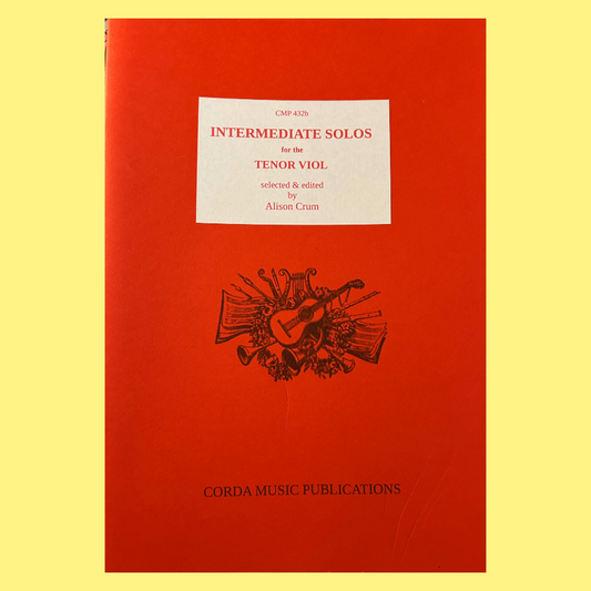 Alison Crum - Intermediate Solos for the Tenor Viol Book (17 Pieces)