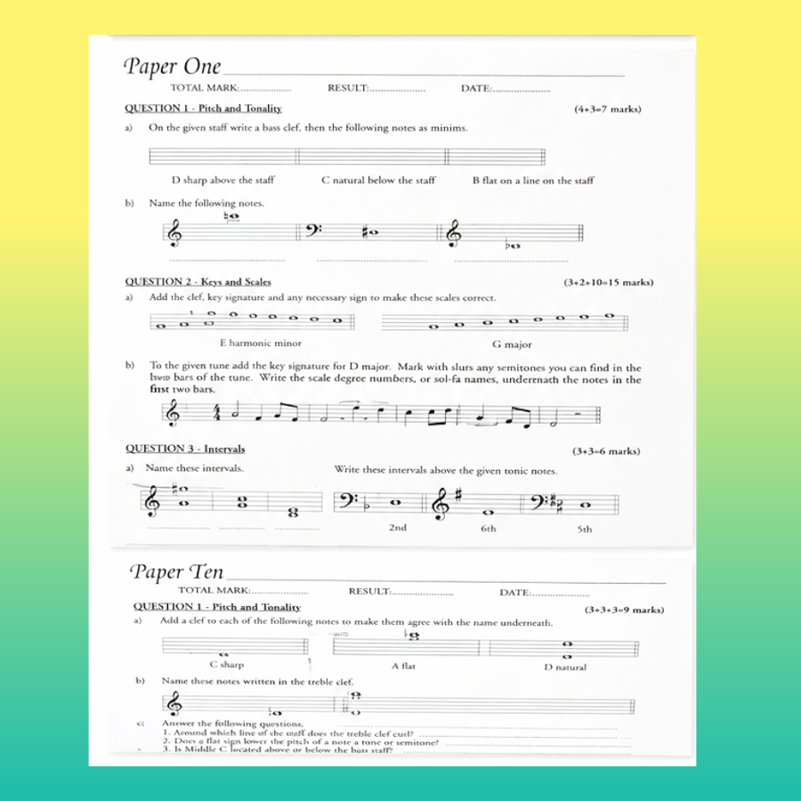 Orpheus Musicianship - Grade 1 Test Papers Book