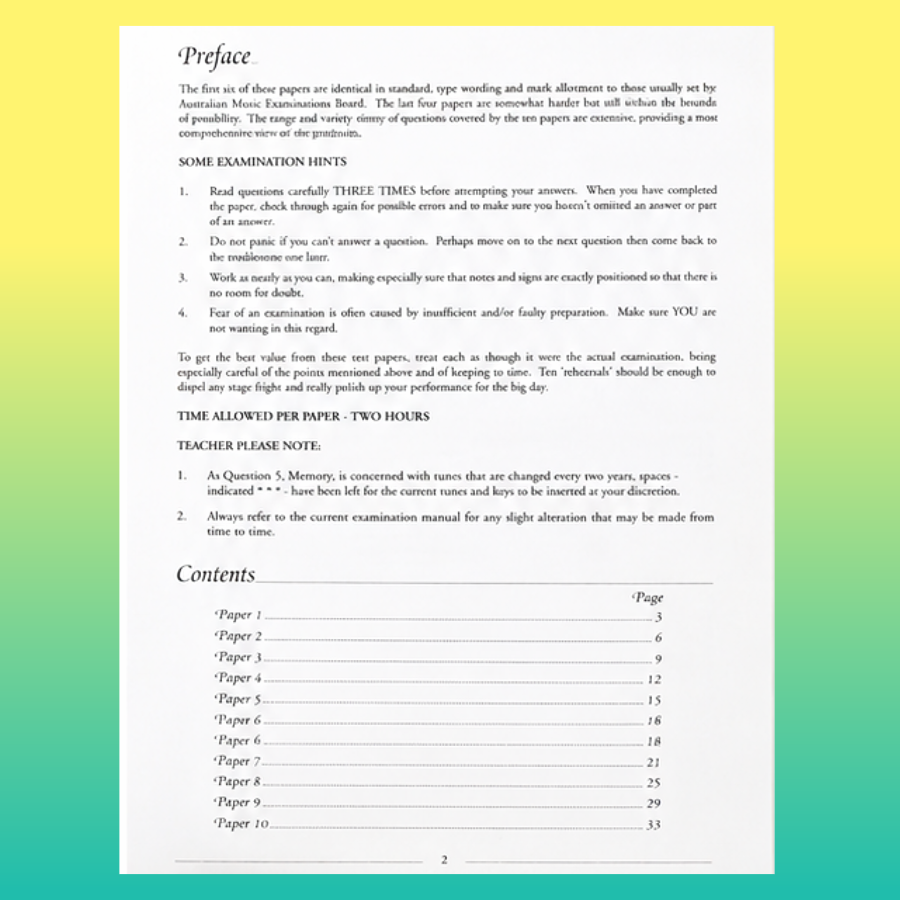 Orpheus Musicianship - Grade 1 Test Papers Book