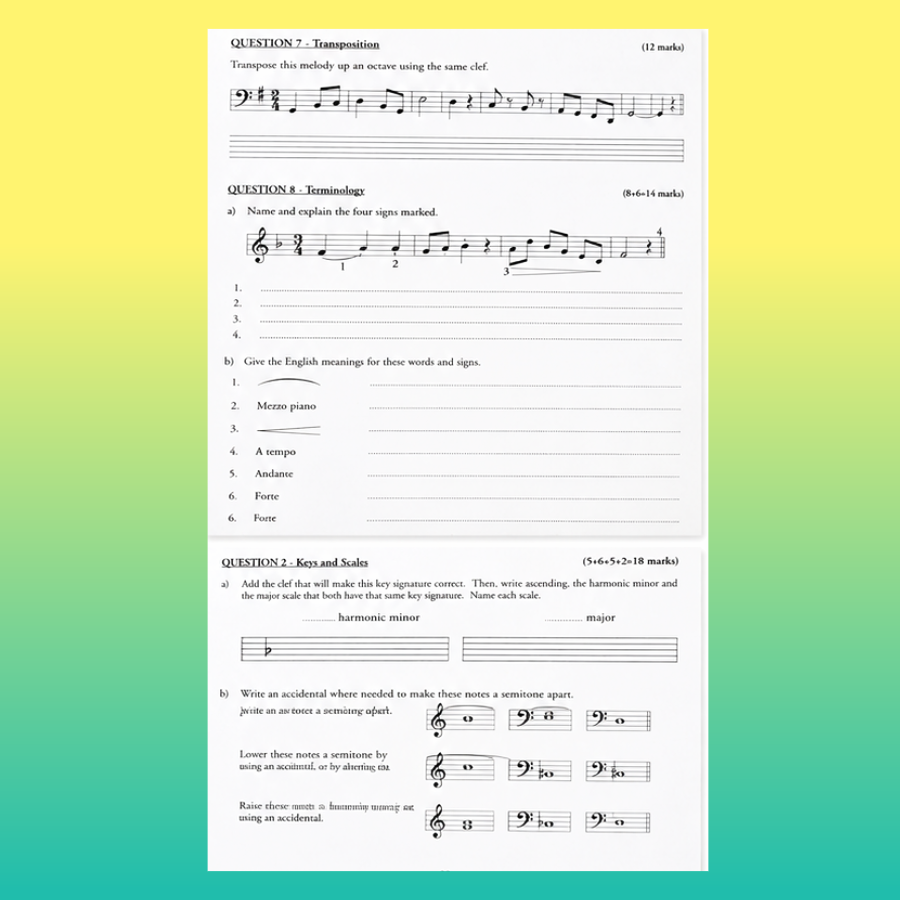 Orpheus Musicianship - Grade 1 Test Papers Book