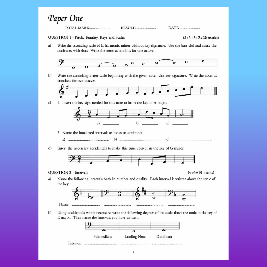 Orpheus Musicianship - Grade 2 Test Papers Book