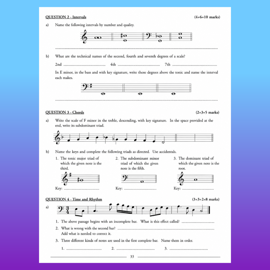 Orpheus Musicianship - Grade 2 Test Papers Book