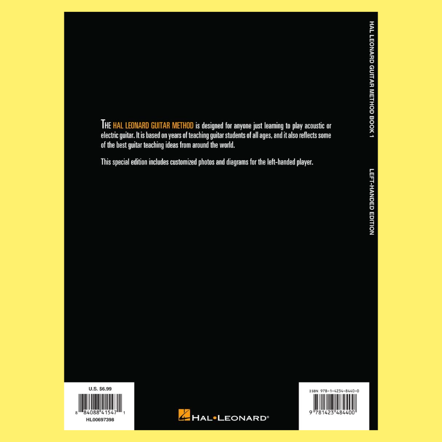 Hal Leonard Left Handed Guitar Method - Book 1