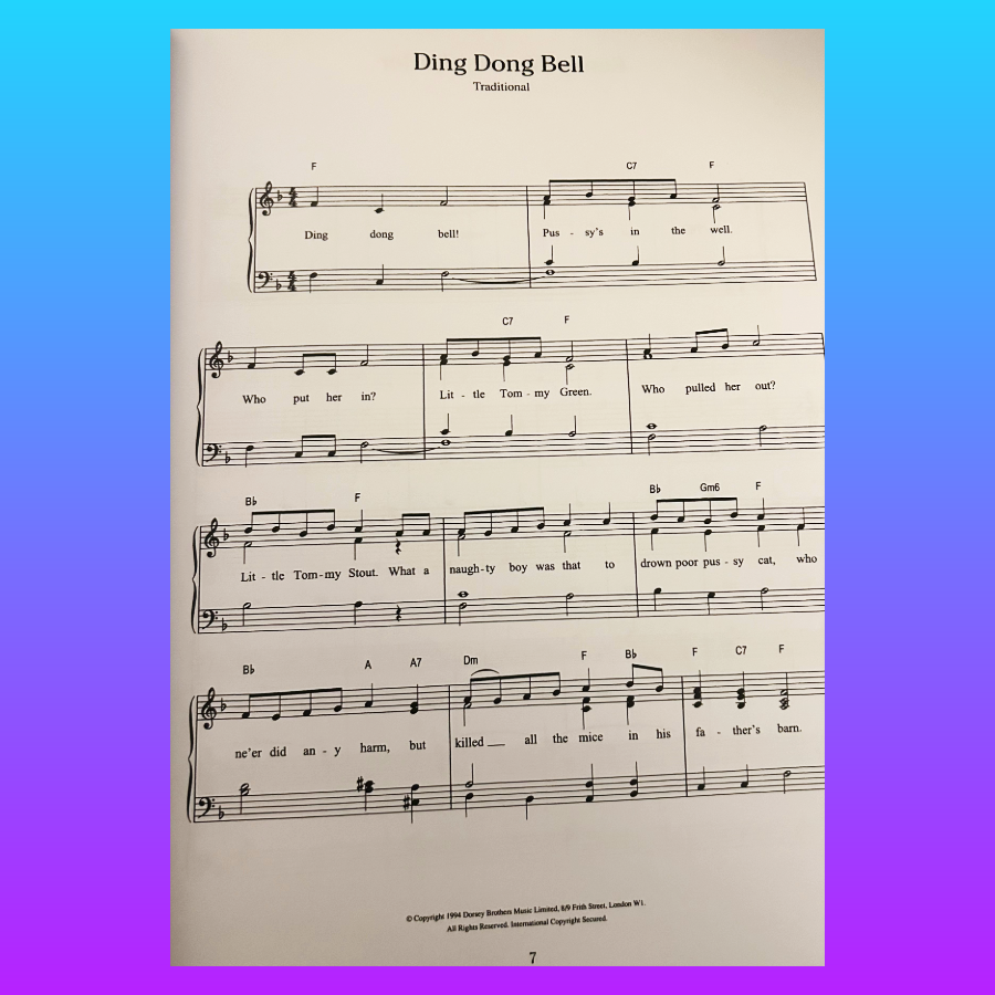 The Joy of Nursery Rhymes Piano Songbook (49 Songs)