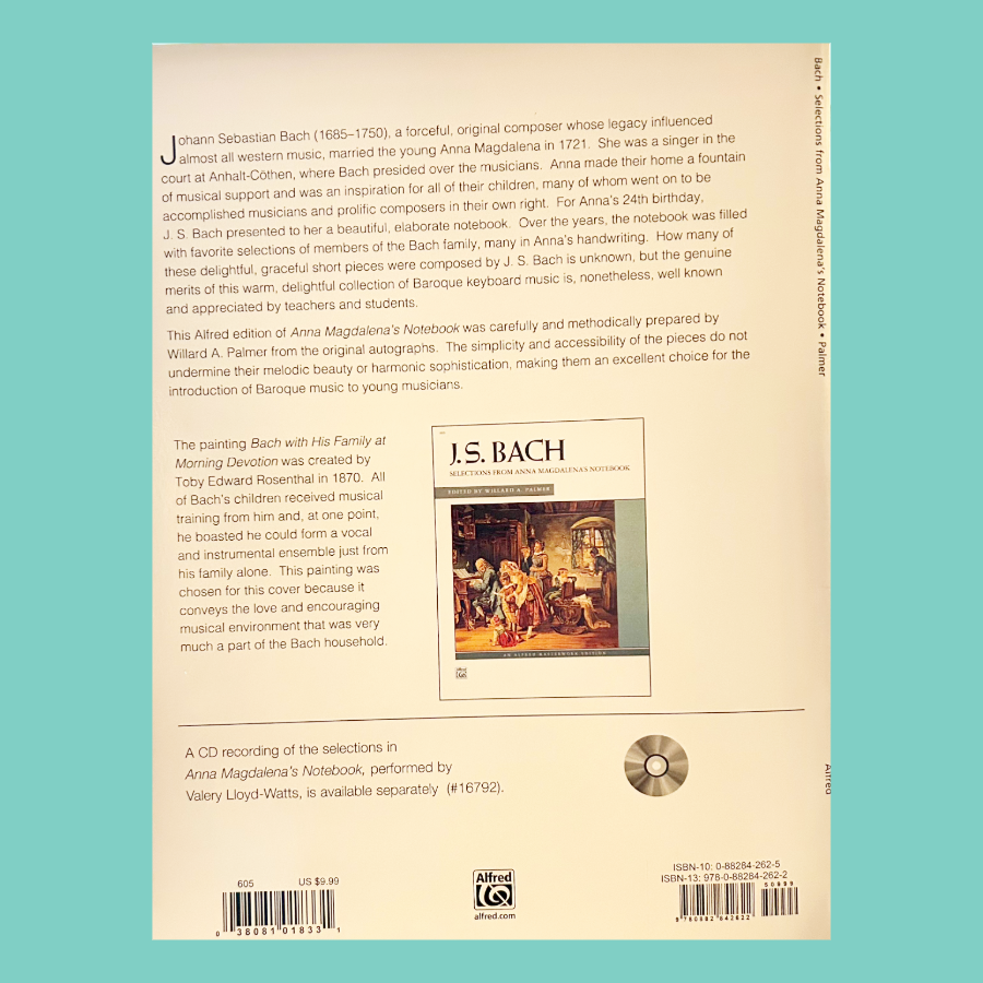 J.S Bach - Selections From Anna Magdalenas Notebook For Piano