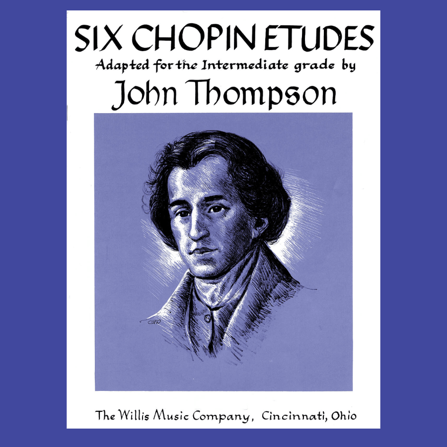John Thompson's -Six Chopin Etudes Piano Book (Late Intermediate)