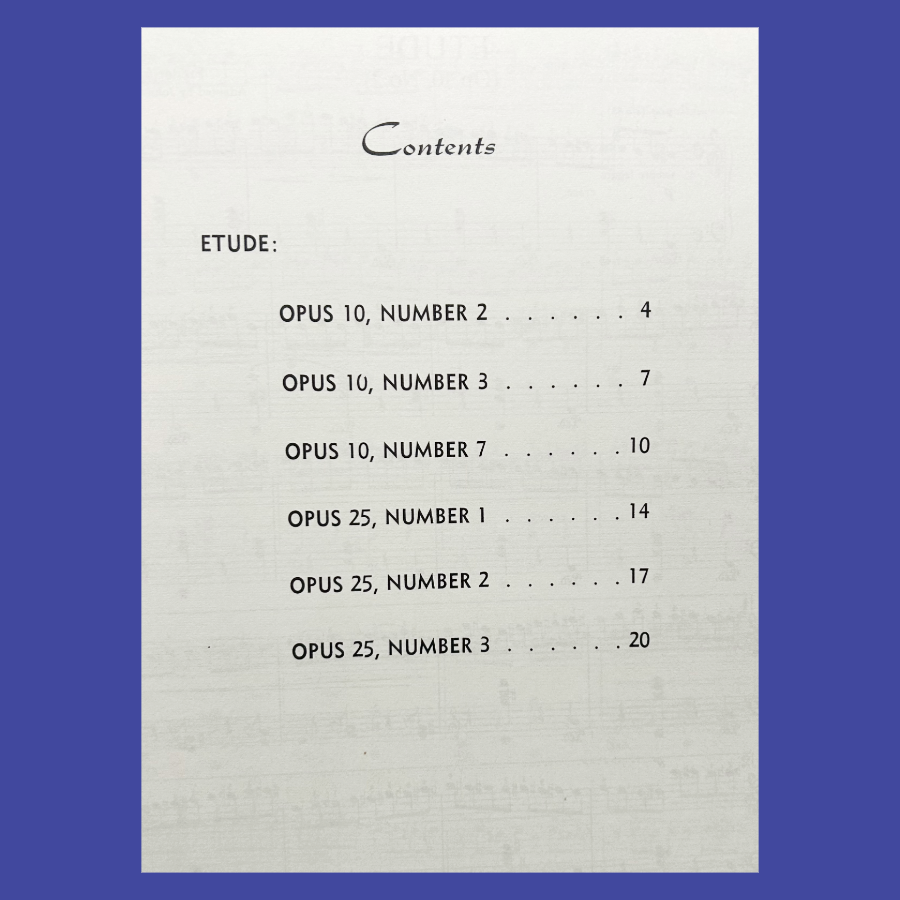 John Thompson's -Six Chopin Etudes Piano Book (Late Intermediate)