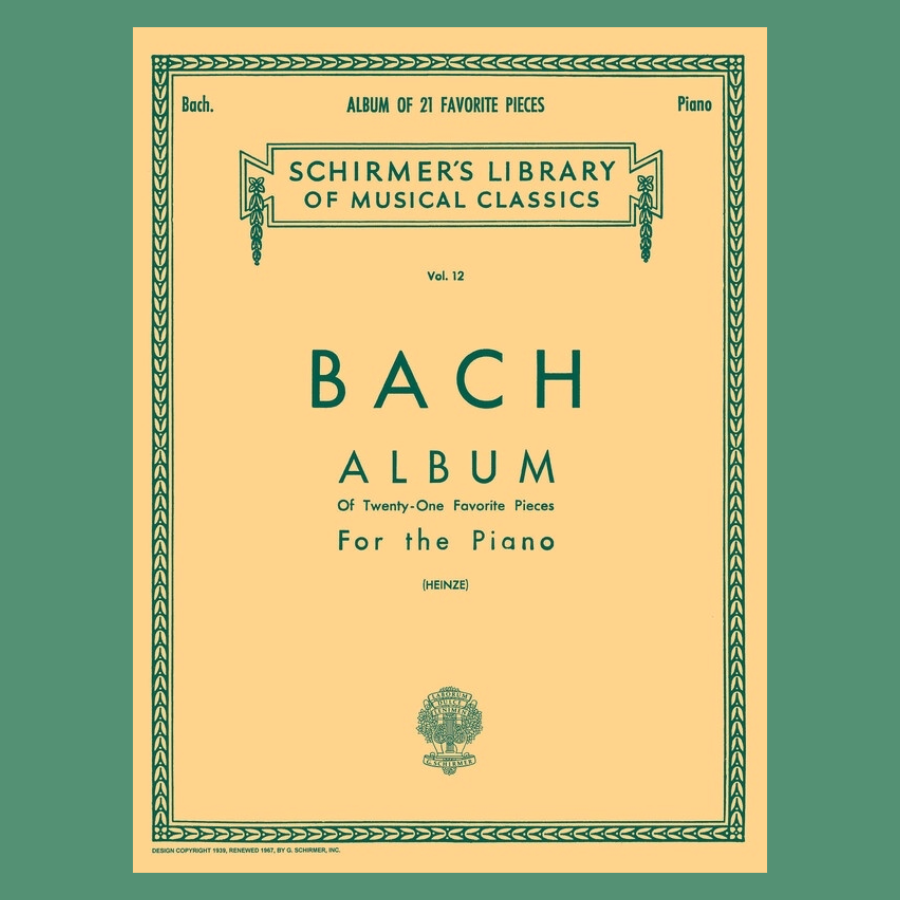 J.S Bach - Album Of 21 Favourite Pieces For Piano Book