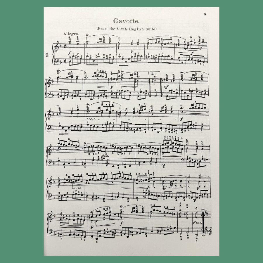 J.S Bach - Album Of 21 Favourite Pieces For Piano Book