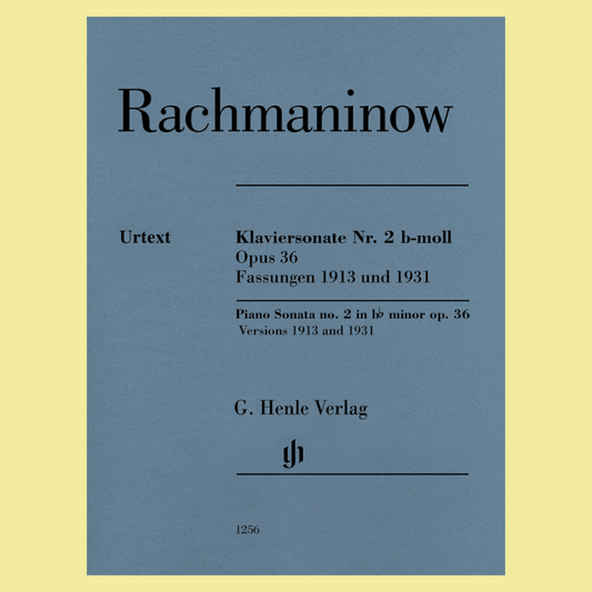 Rachmaninoff - Sonata No. 2 in B Minor, Op. 36 Piano Solo Book