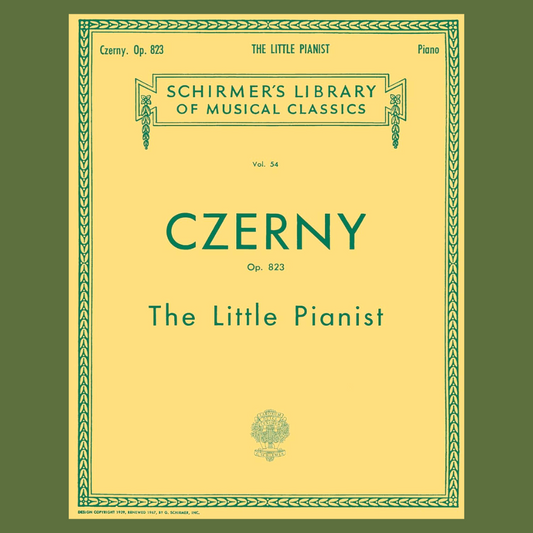 Czerny - The Little Pianist Op 823 Book