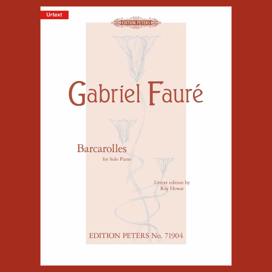 Gabriel Faure - Barcarolles For Piano Solo Book (Urtext Edition)