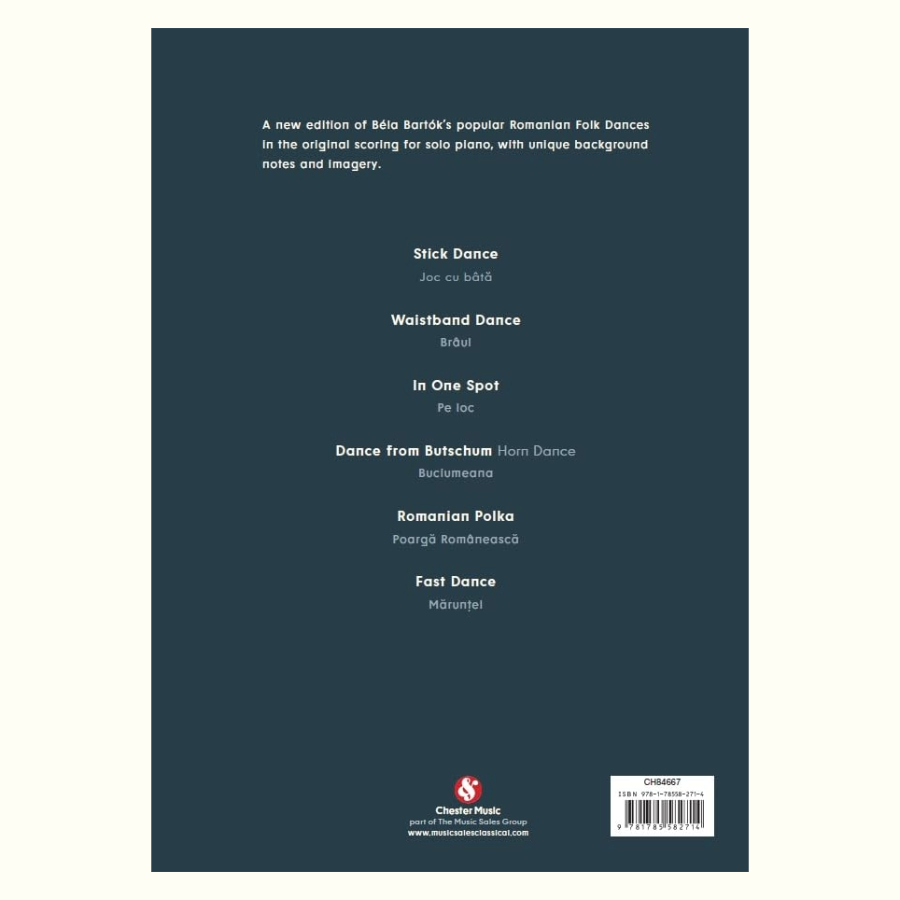 Bela Bartok - Romanian Folk Dances For Piano Book (6 Folk Pieces)