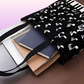 Black and White Music Note and Keys Polyester Tote Bag (40cm x 35cm)