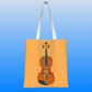 Orange Canvas Violin Tote Bag – 40cm x 35cm