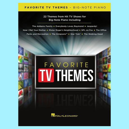 Favorite TV Themes - Big Note Piano Book (22 Songs)
