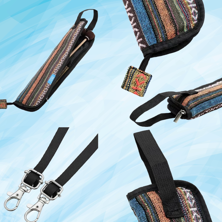 Oxford Cloth Drumstick & Mallet Bag – Woven Stripe