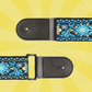 Tapestry Style Retro Guitar/Bass/Ukulele Strap - Blue Foral