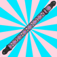 Vintage Folk Embroidered Guitar/Bass/Ukulele Strap - Flamingo Pink & Blue