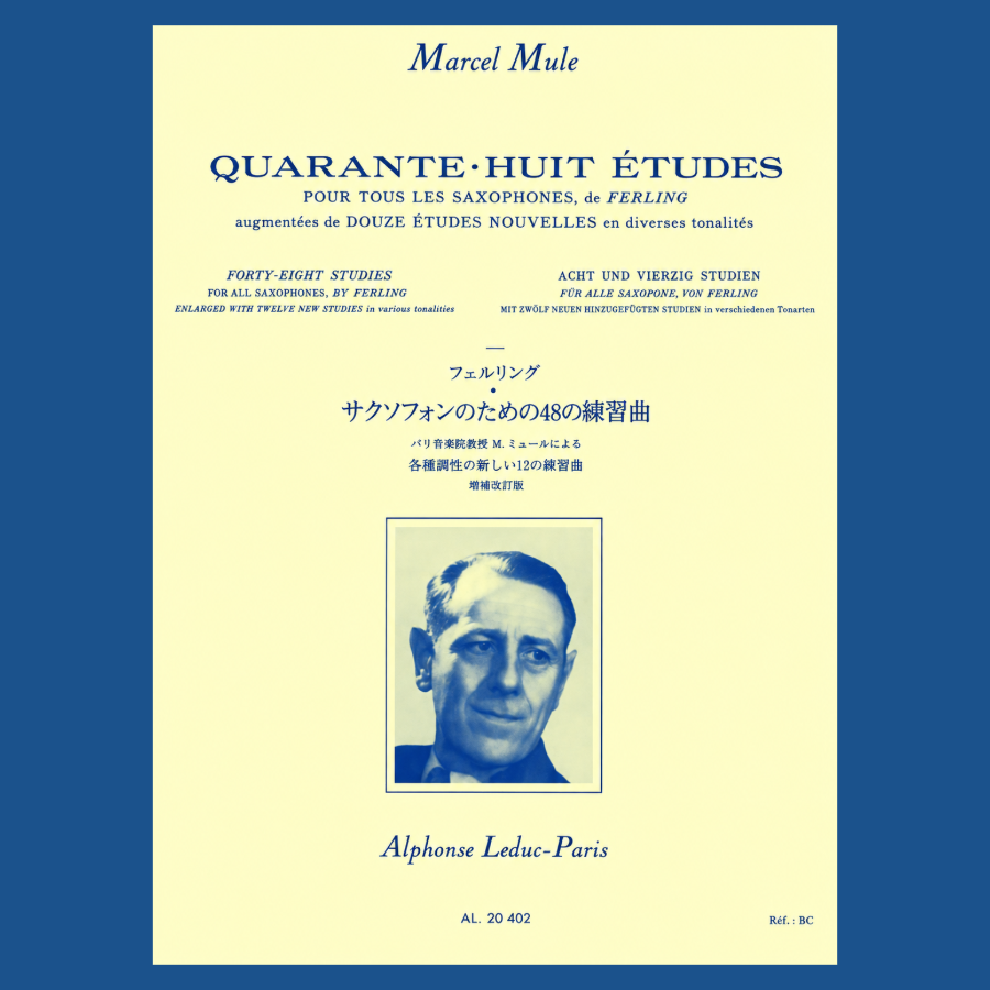 Marcel Mule -48 Etudes d'Apres Ferling Saxophone Book