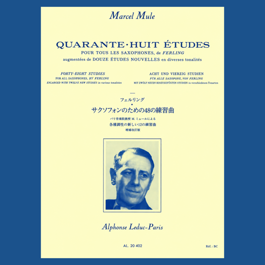Marcel Mule -48 Etudes d'Apres Ferling Saxophone Book