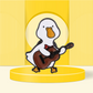 Duck and Classical Guitar - Enamel Pin