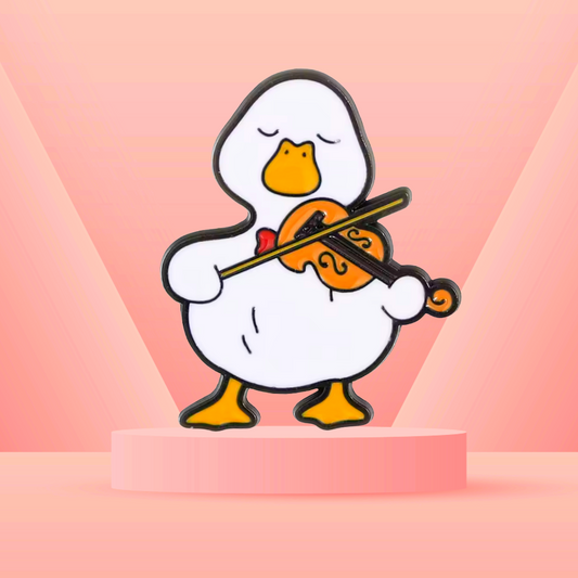 Duck and Violin - Enamel Pin